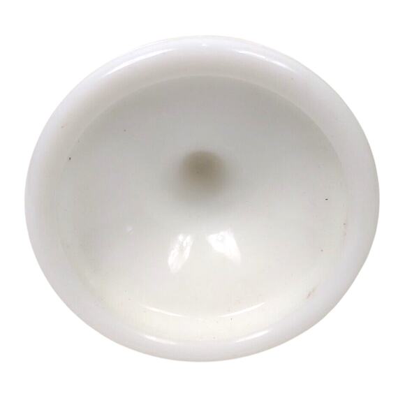 Vintage L.E. Smith Milk Glass Candle Stick Holder 4.5" Grape Cluster & Vine - Picture 2 of 6